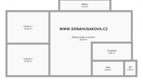 Brno - Bohunice, ulice Souhrady, realitní kancelář Soňa Husáková - #12