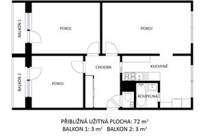 Nabídka přes realitního makléře Brno: Krásný byt 3+1 v Blansku v nejlepší místní lokalitě 12