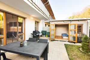 Nabídka přes realitního makléře Brno: Byt 2kk s terasou, zahradou a garáží v Jinačovicích 12